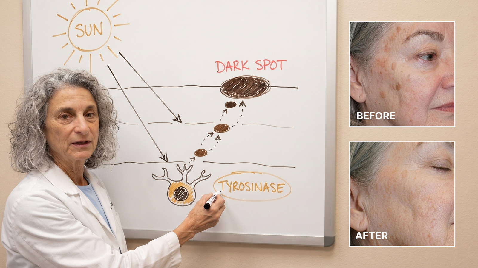 Dr. Rebecca Mills at the whiteboard